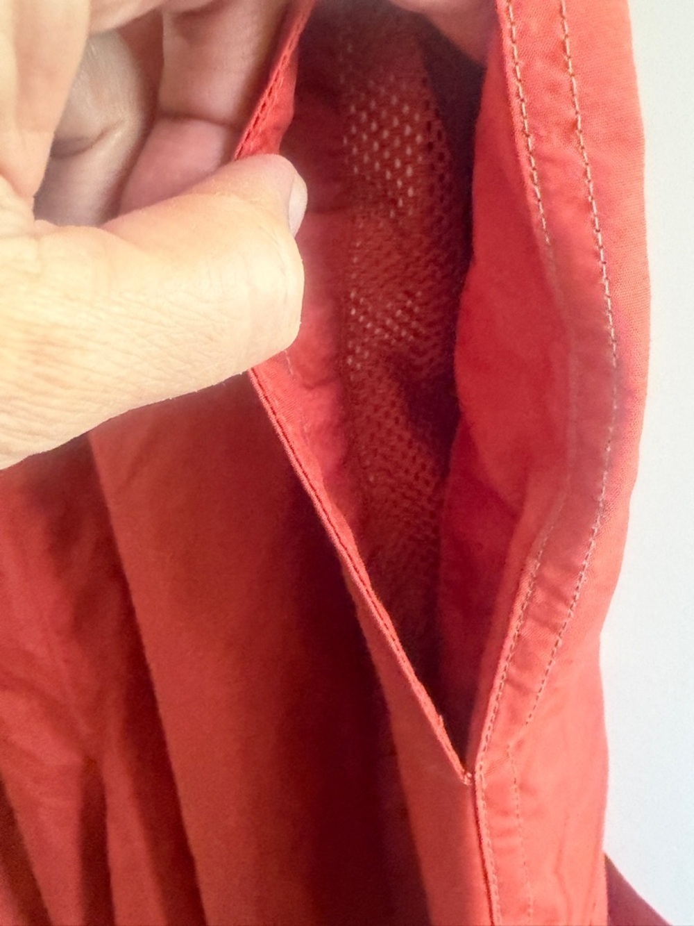 Old Navy orange Cargo Parachute Pants. Waist stretches to 28/29” Mesh lined - Picture 6 of 8